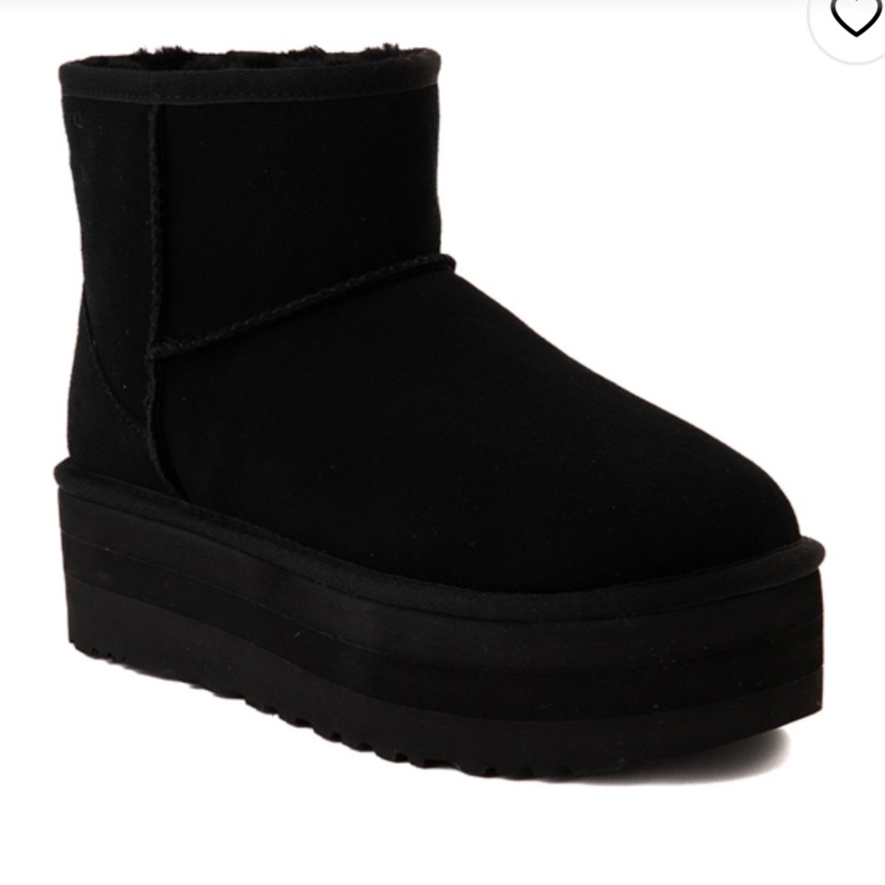 Black Ugg Platform Mini